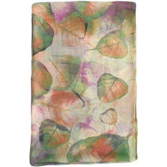 Scarfs for Women Lightweight Scarves Elegant Floral Pattern Sheer - Picture 4 of 5